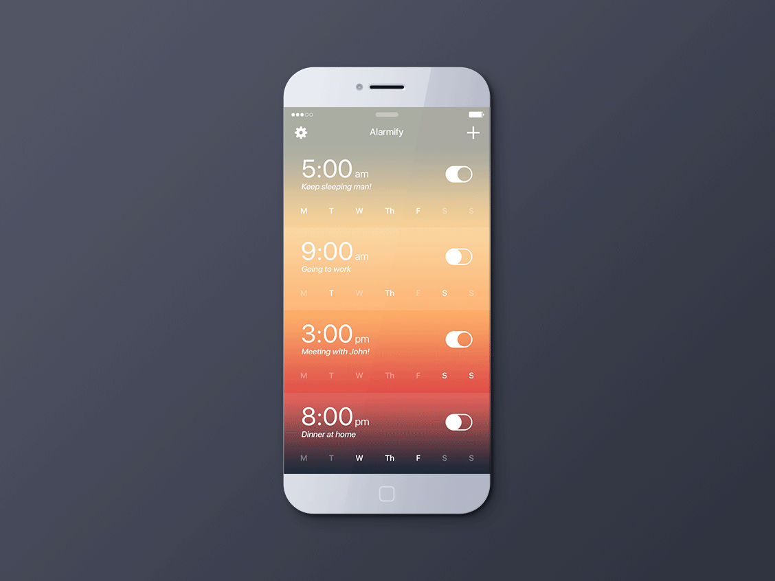 Alarm App Design